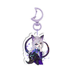 Ayame Shu Double-Sided Holographic Keychain - KatDragonz