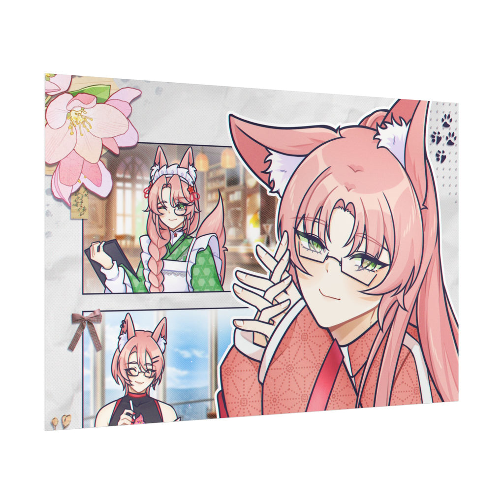 Minoru Koicha "Cafe Poses" Poster