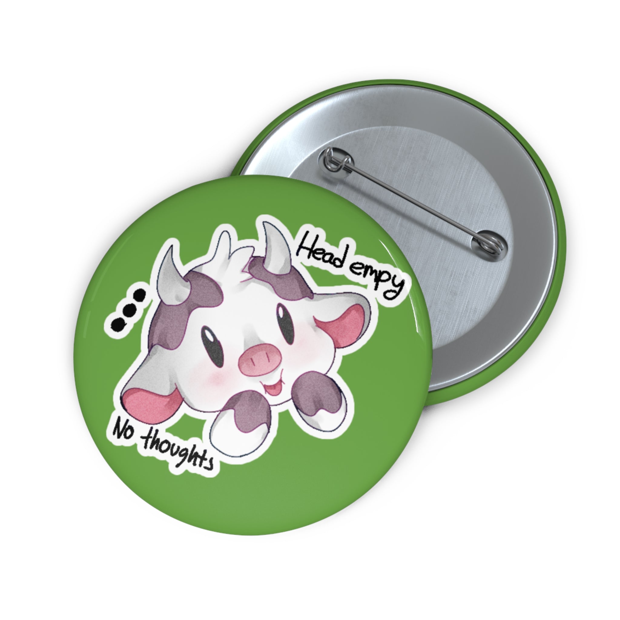 No Thoughts Head Empy SimplyKloak Button Pin
