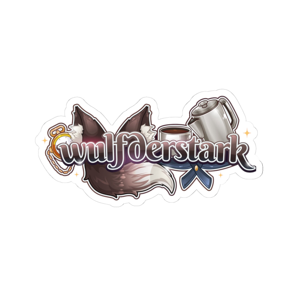 Wulfderstark Logo Sticker