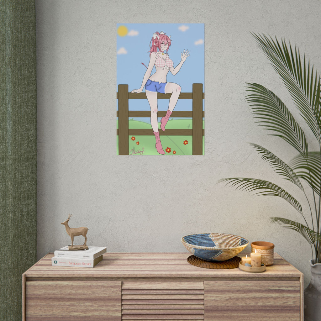 StrawberryMilkMaid "Fence Sitting" Poster