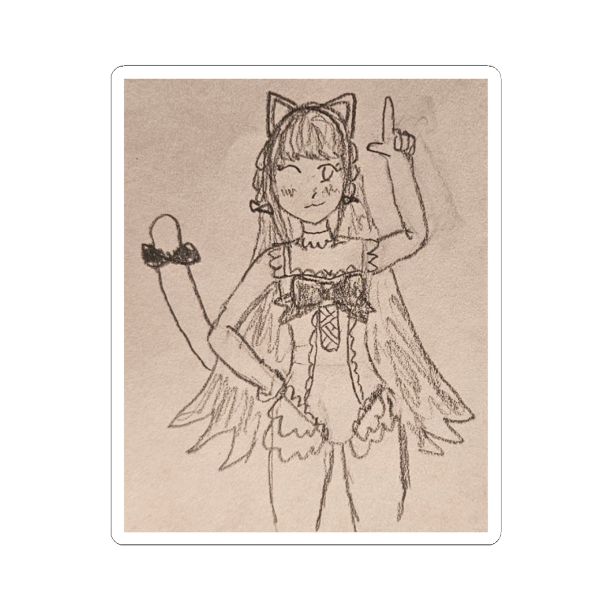 Salem Purrcy "Finger Gun" Sticker