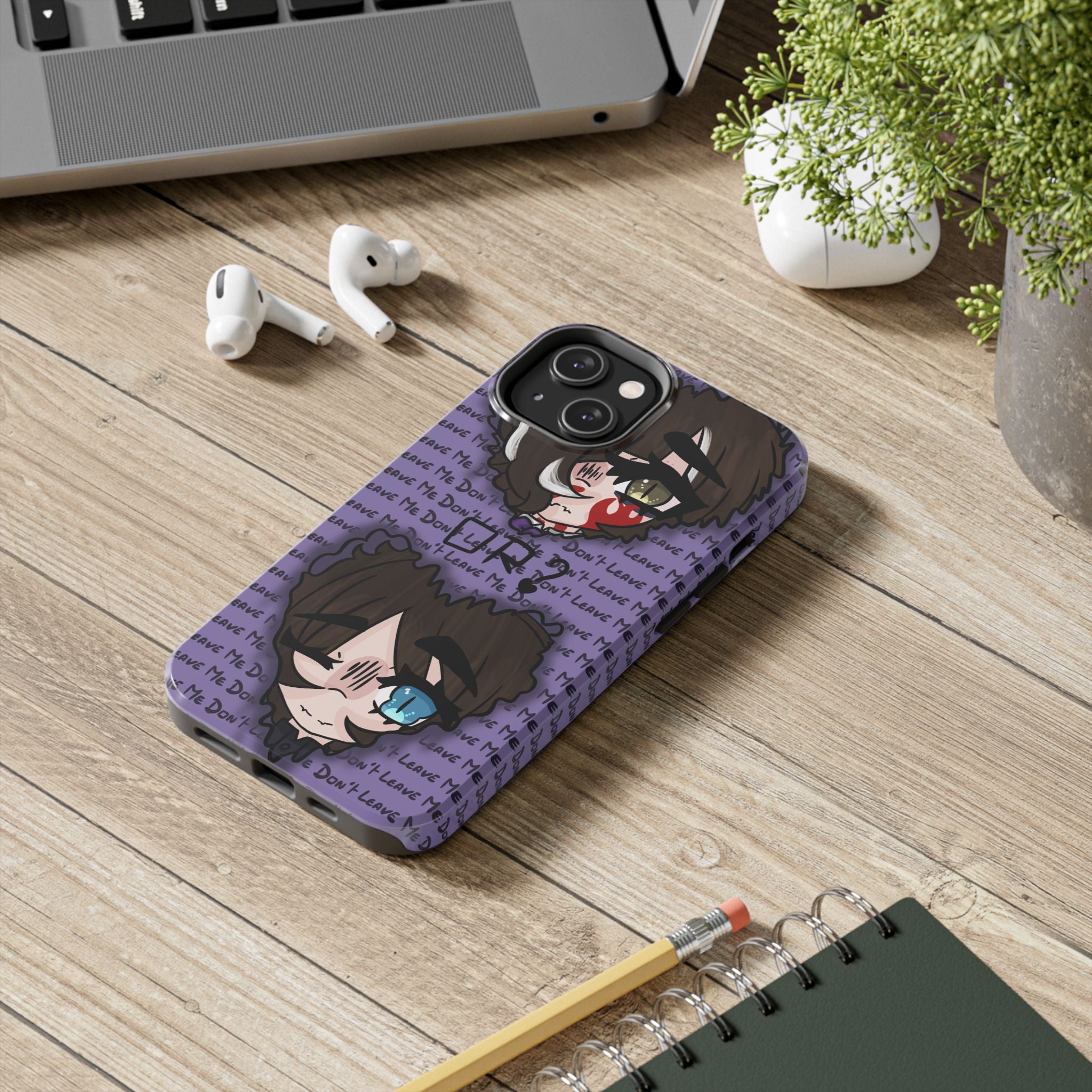 Renée Lysobore "Me or Them" Phone Case