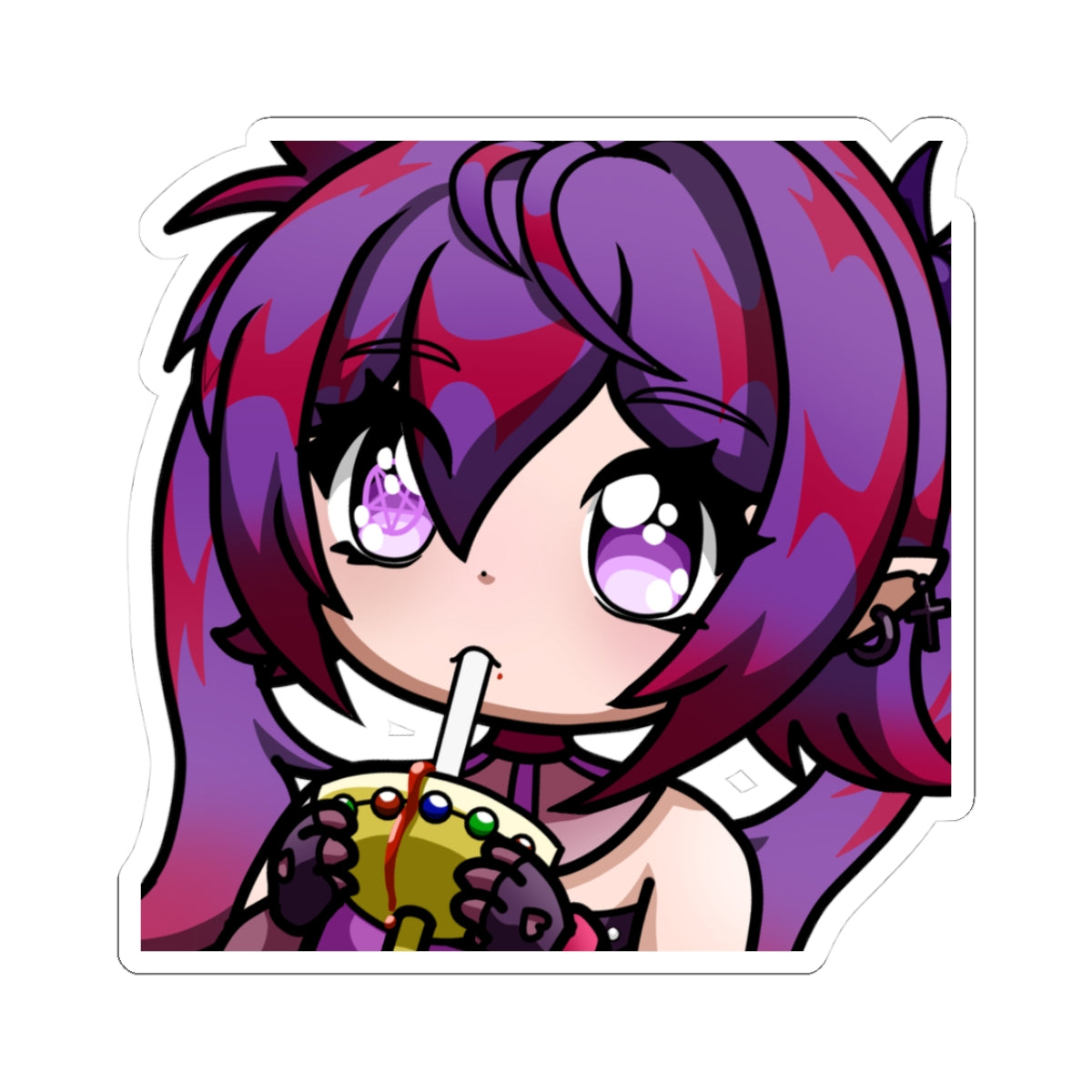 Selene Semira "Sipping" Sticker