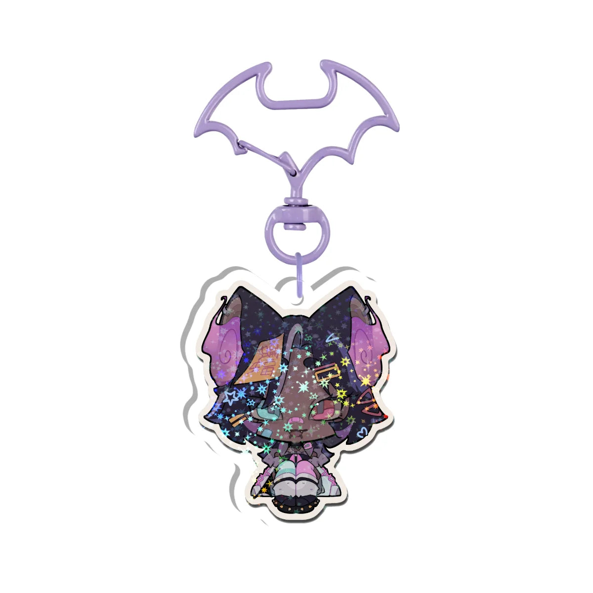 Azura Grimrose "Chibi" Double-Sided Holographic Keychain
