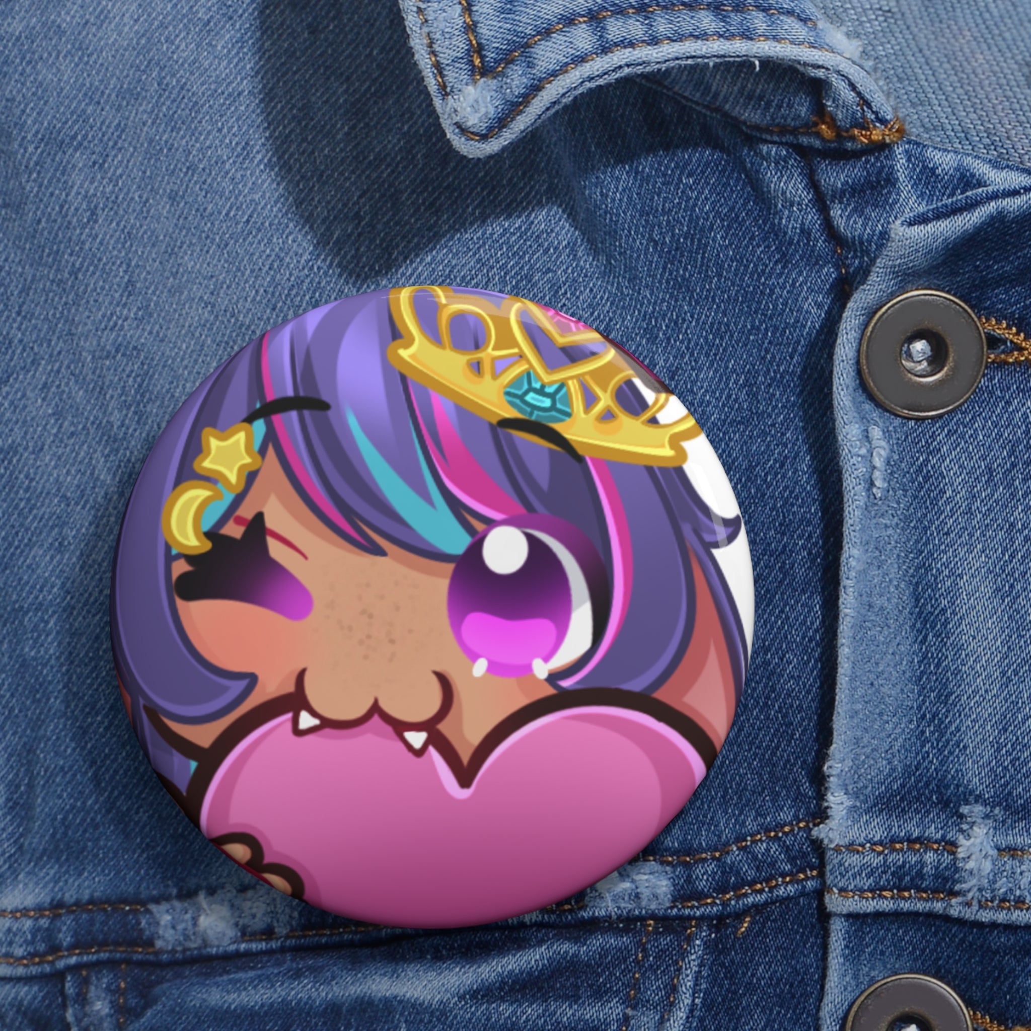 LopiLuna "Love Chu~" Button Pin