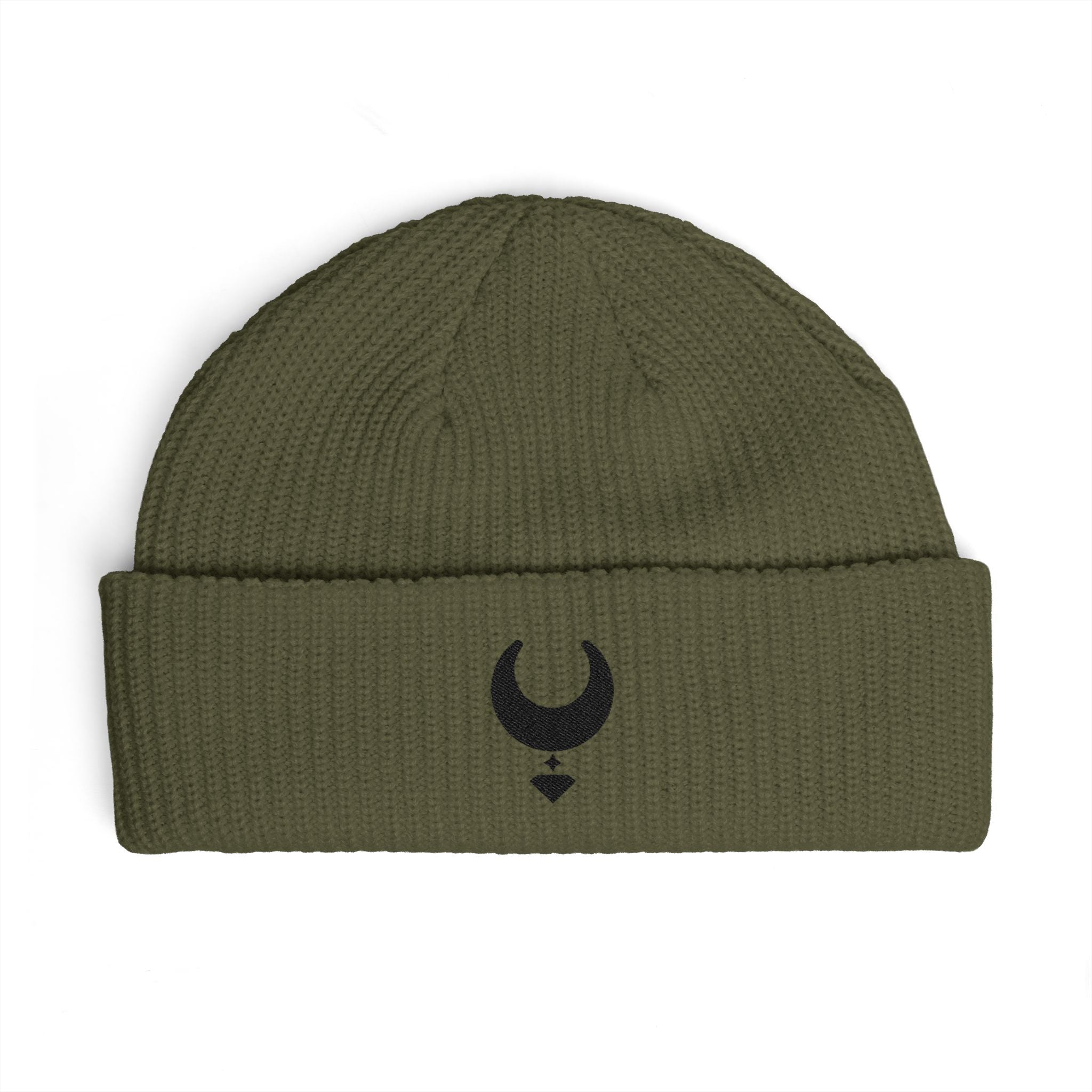 Artemis Gem Black Emblem Beanie