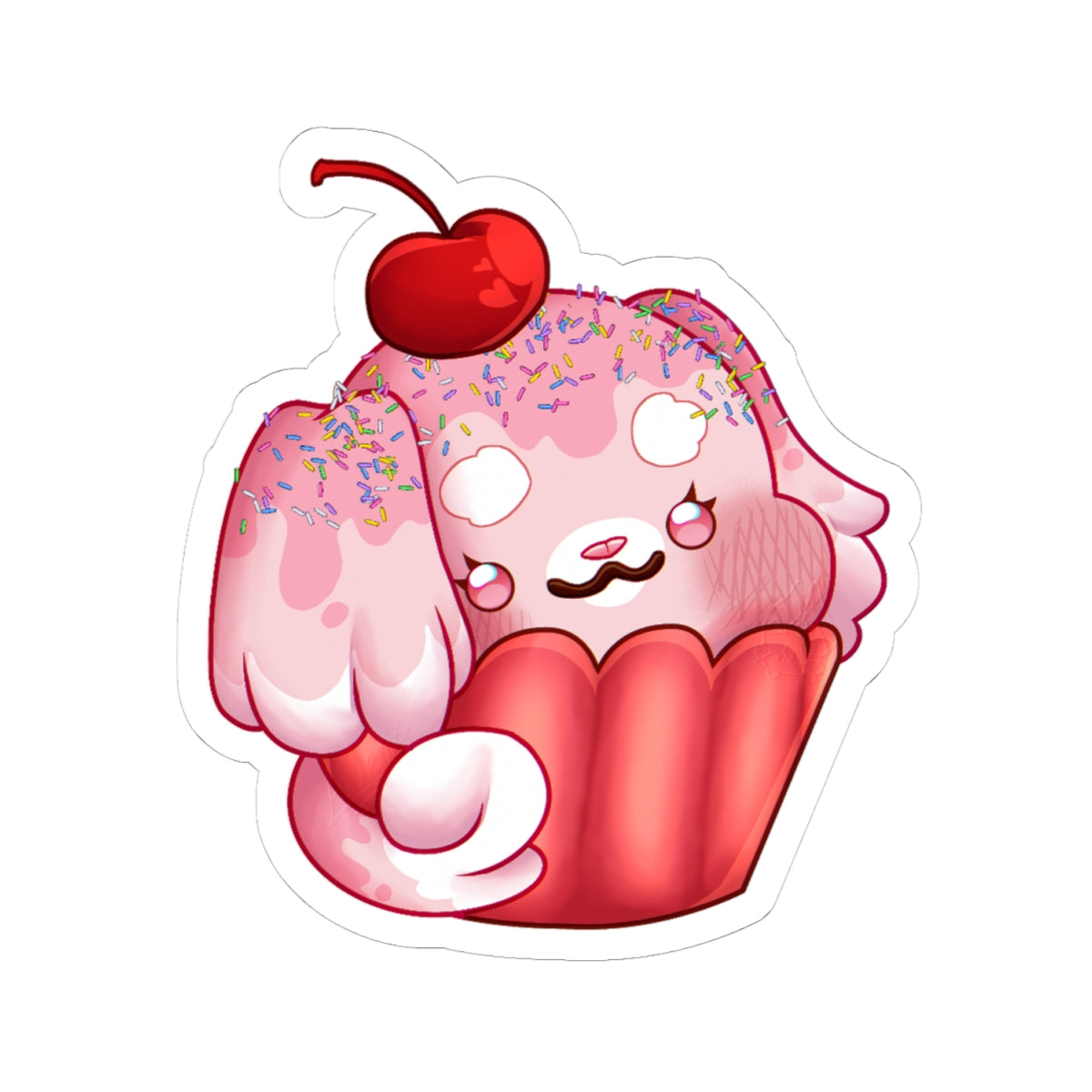 Risa Cupcake "Mascot Cupcake" Sticker