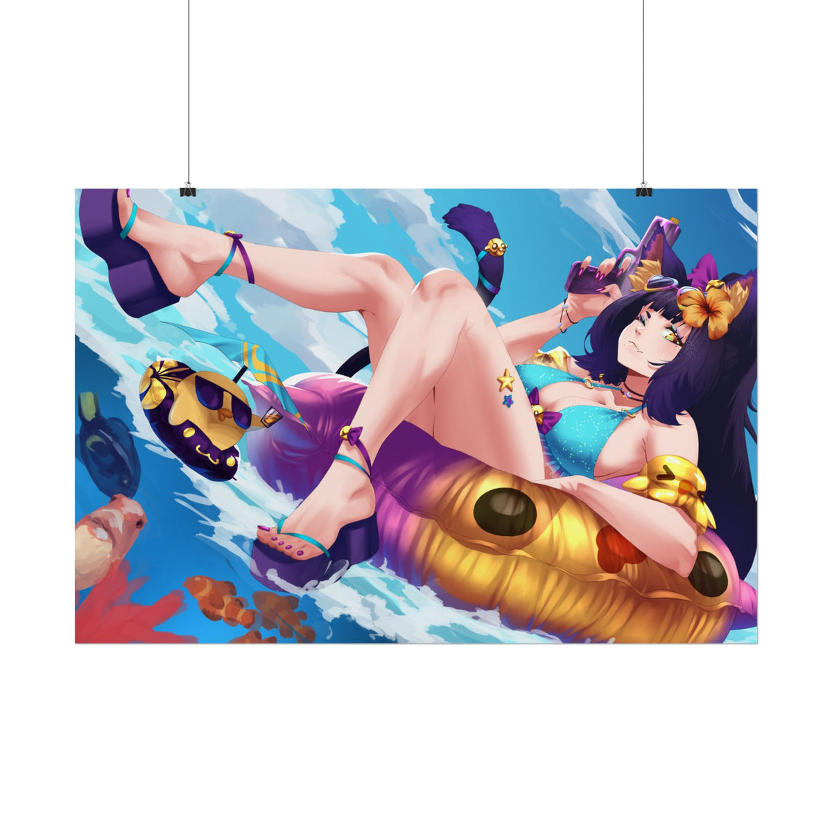 PochitaVT "Summer Time Floating" Poster
