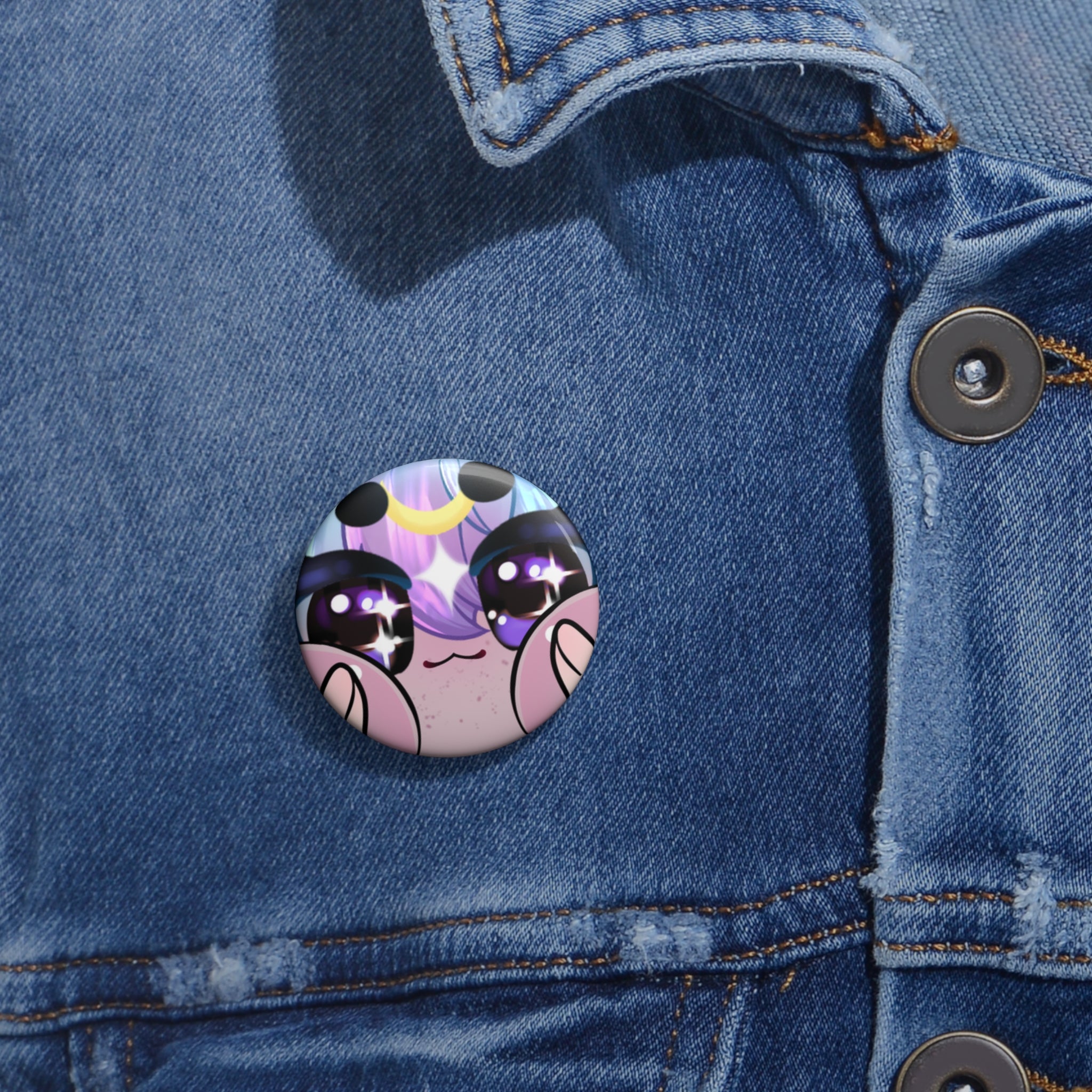 echosofferra "Cheek Squish" Pin Button