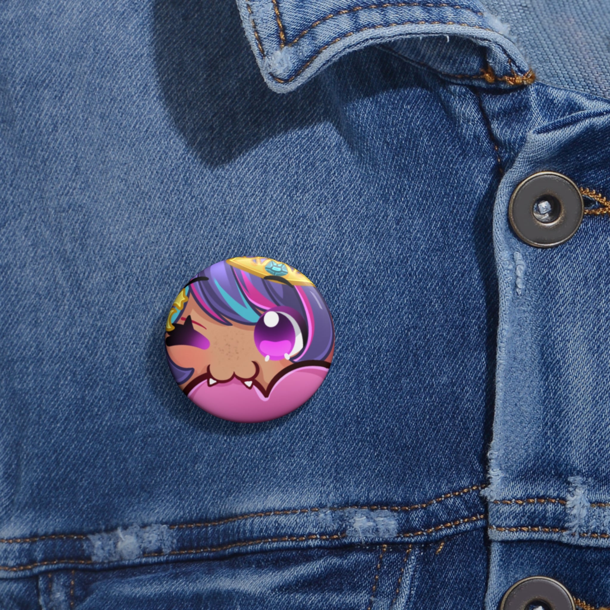 LopiLuna "Love Chu~" Button Pin