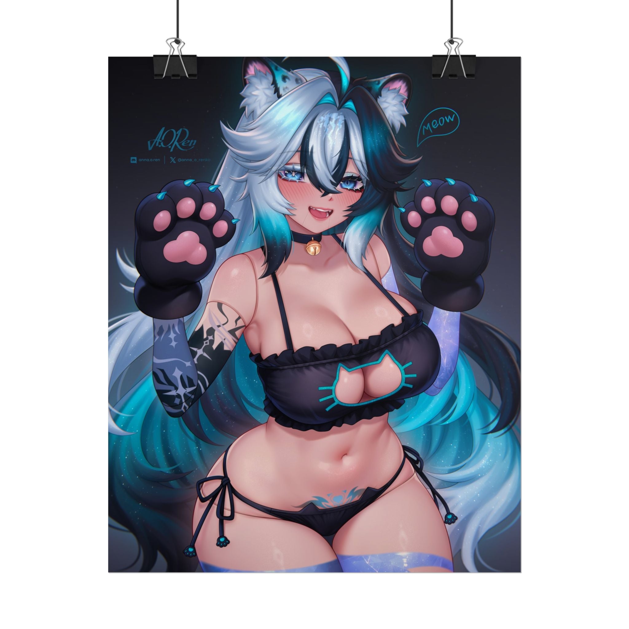 Mimi "Keyhole Kitty" Poster