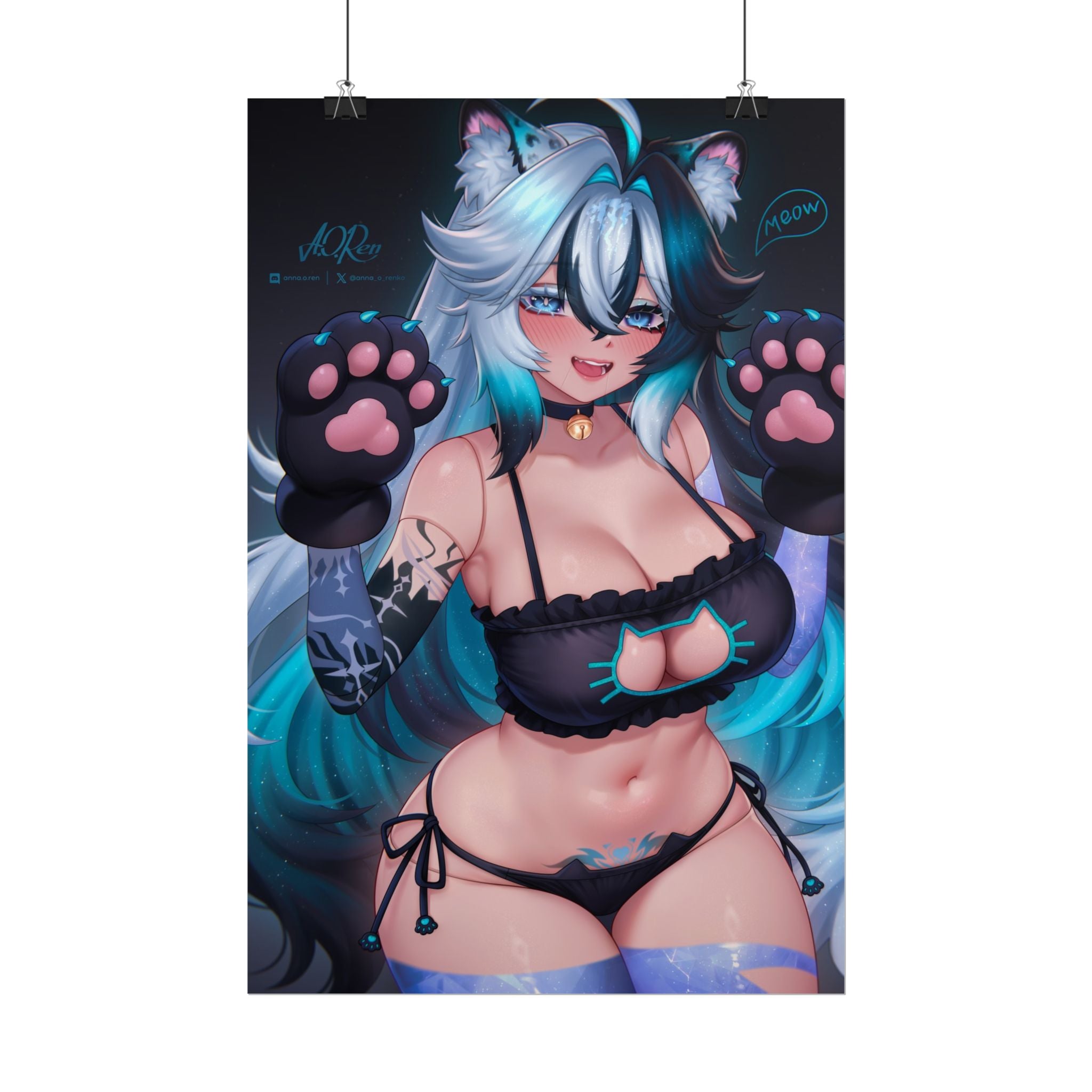 Mimi "Keyhole Kitty" Poster