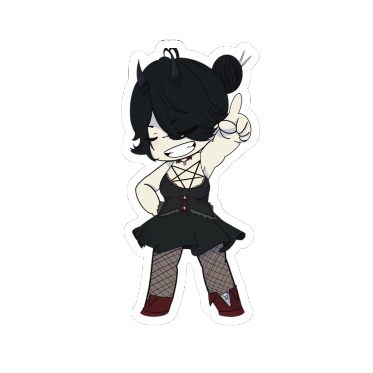 XXNerfy "The Cutest Demon" Sticker