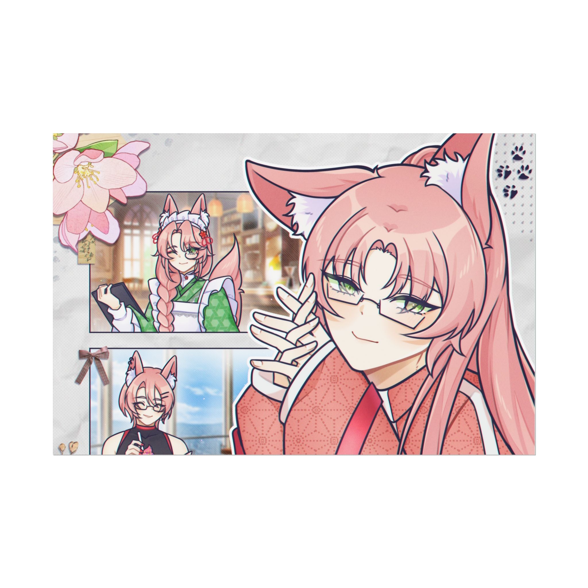 Minoru Koicha "Cafe Poses" Poster