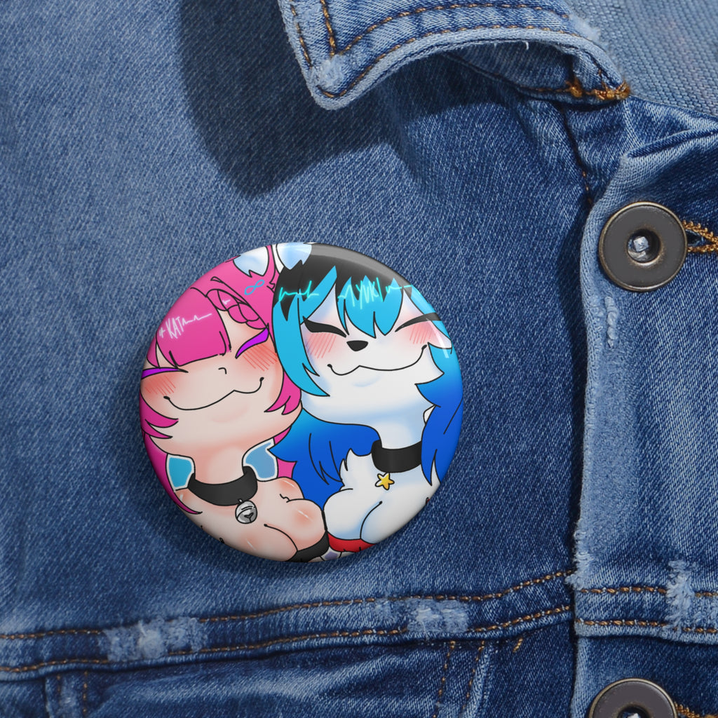 Yuki y Kat Valentine's Pin Button