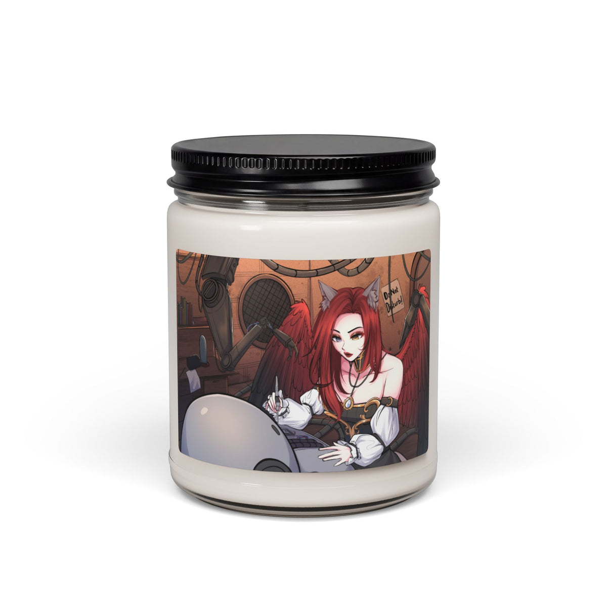 MiniAlphaAsh "Do Not Disturb" Candle