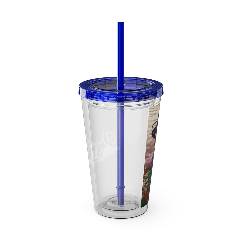 Vinnia Valentine "Rose Garden" Acrylic Tumbler