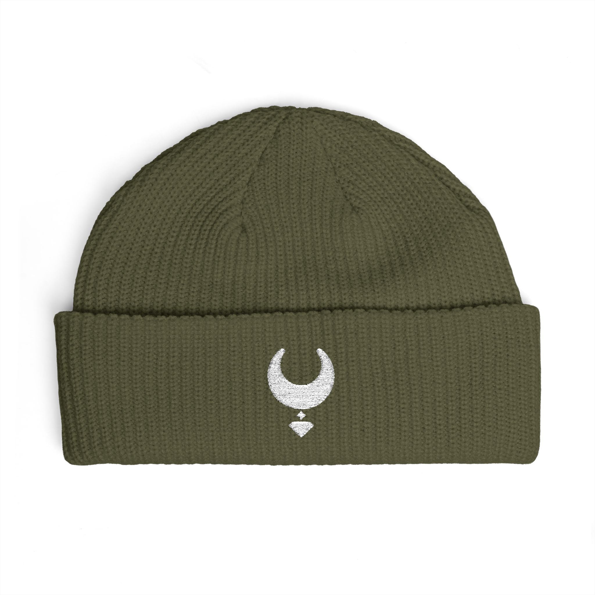 Artemis Gem White Emblem Beanie