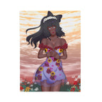 Vinnia Valentine "Rose Garden" Plush Blanket