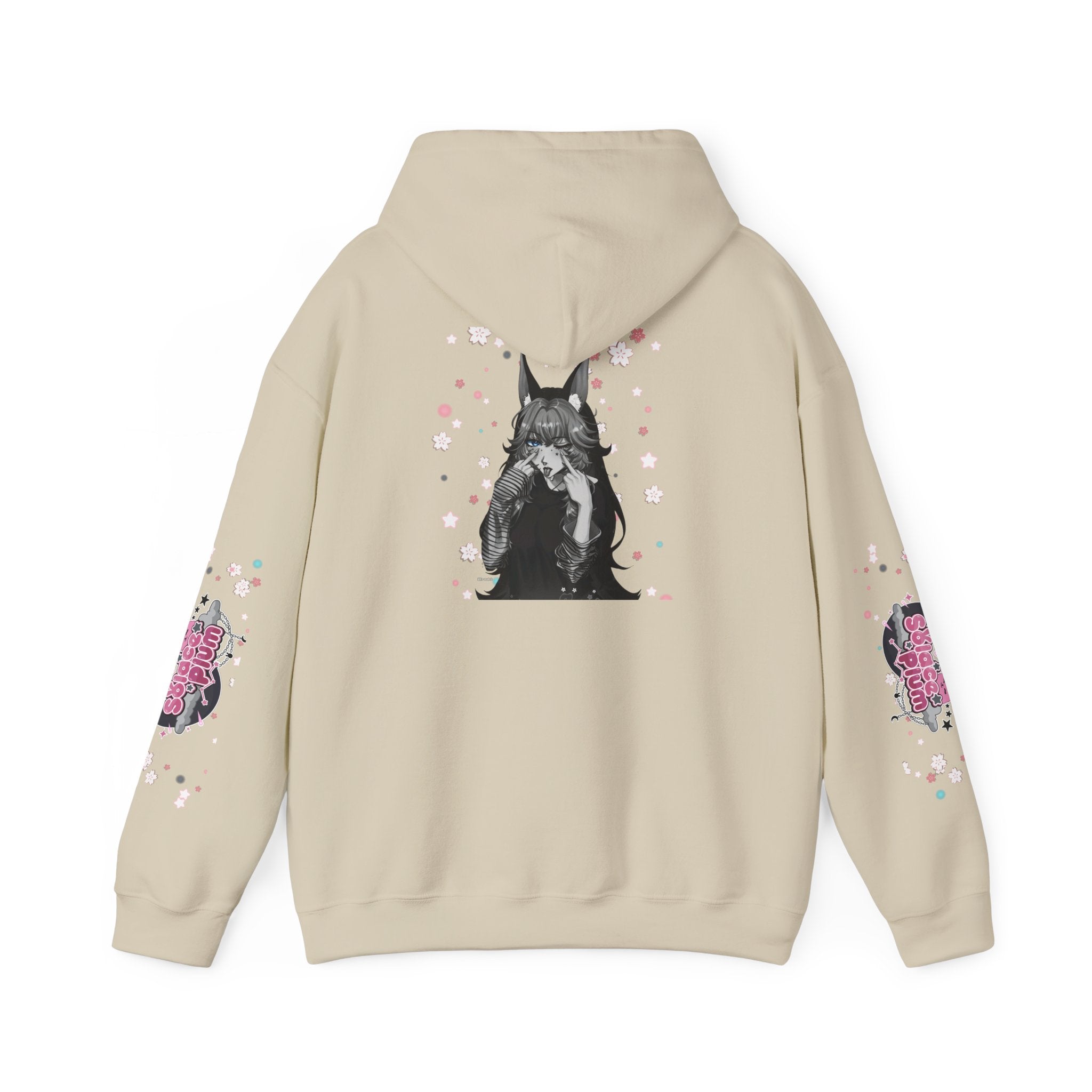 Solace Plum BW "Blep" Designer Hoodie