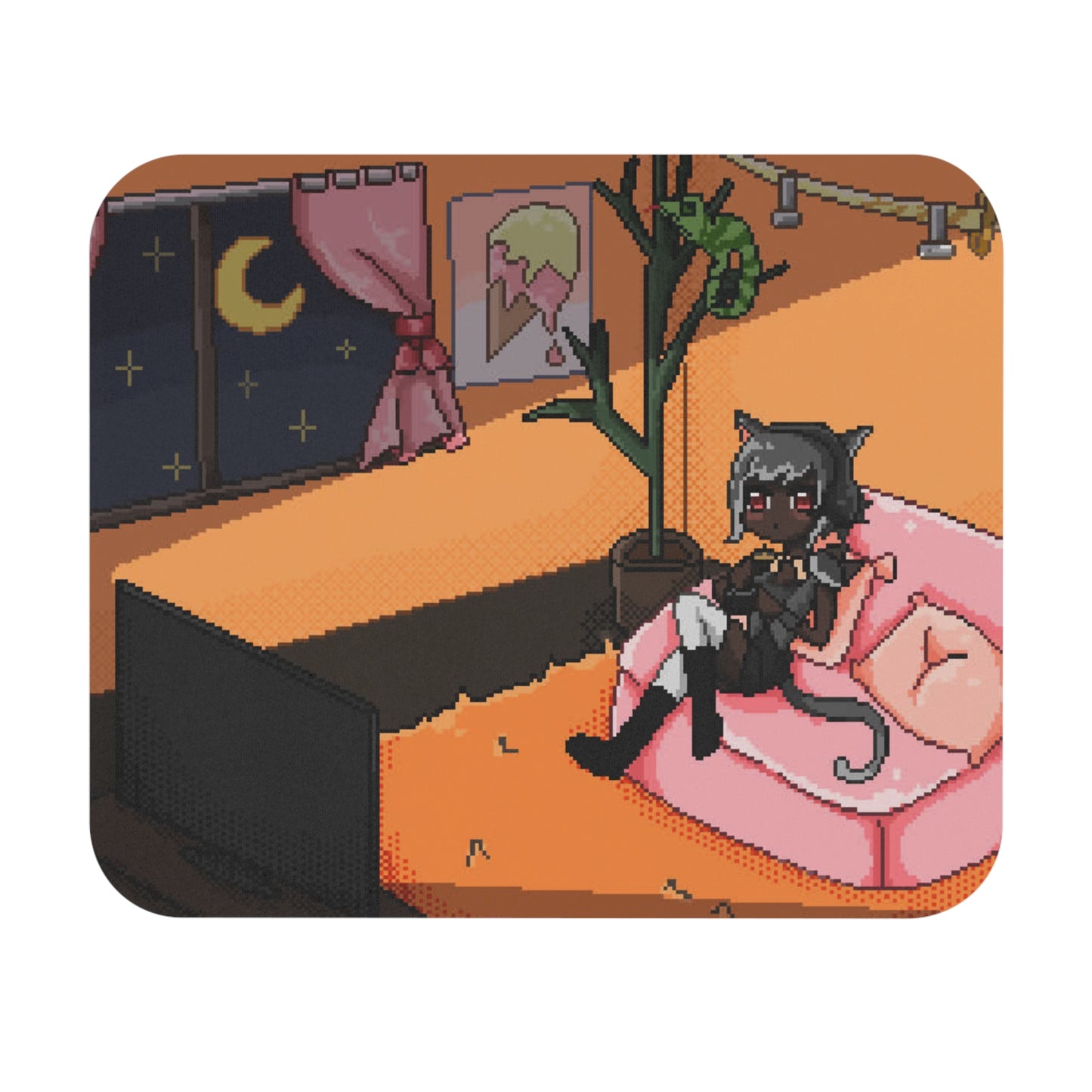Aeverie Late Night Gaming Pixel Mousepad