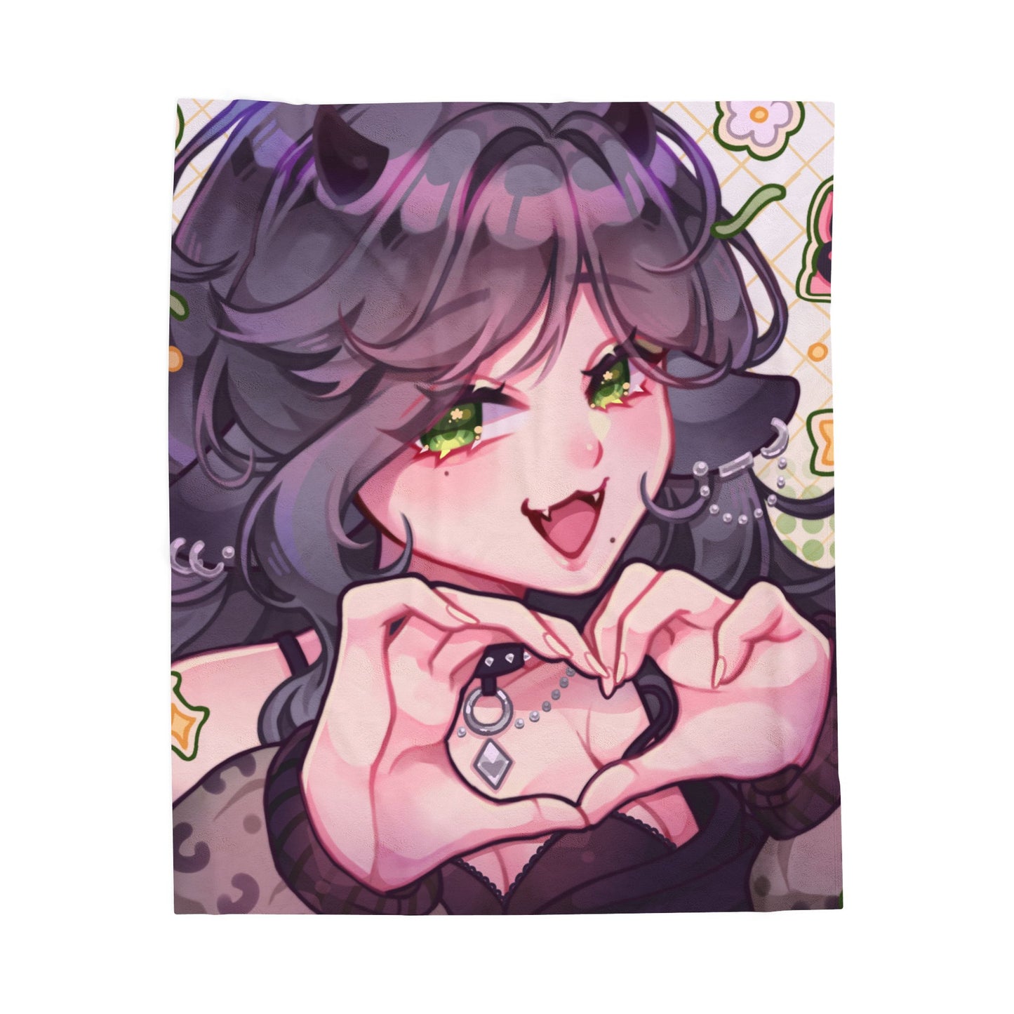 Millie Hearts Plush Blanket