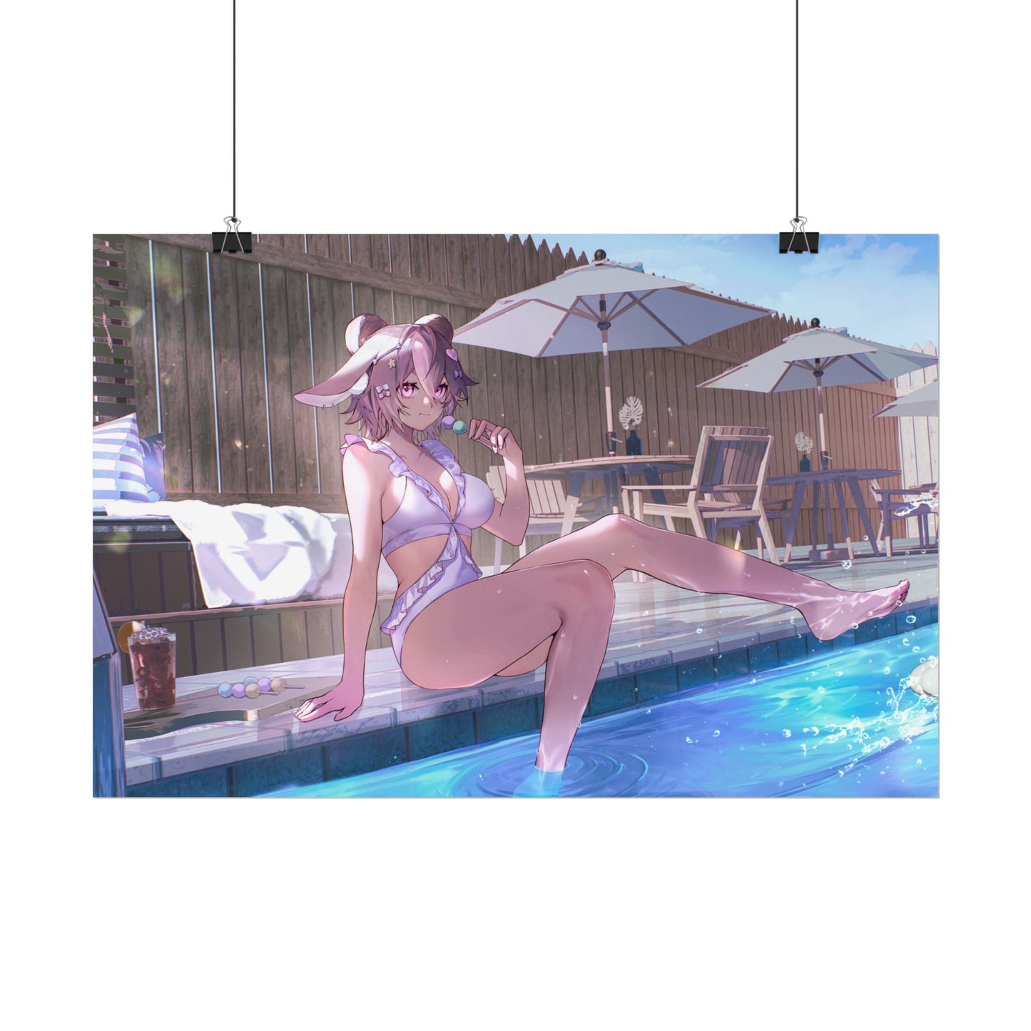 TiramisuBunny "Snack by the Pool" Poster
