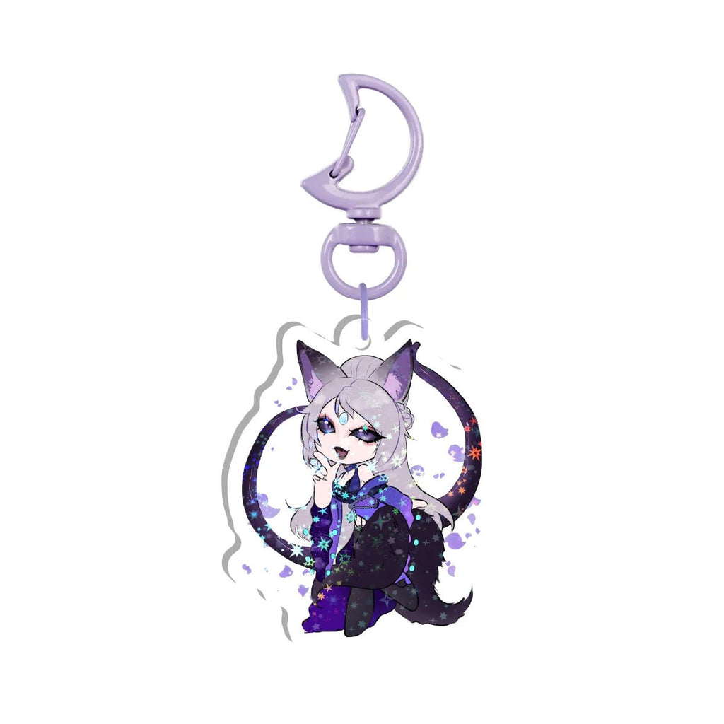 Ayame Shu Double-Sided Holographic Keychain - KatDragonz