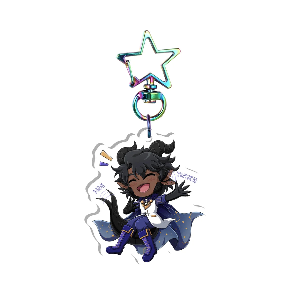 EdenEclipse "Happy Wave" Keychain