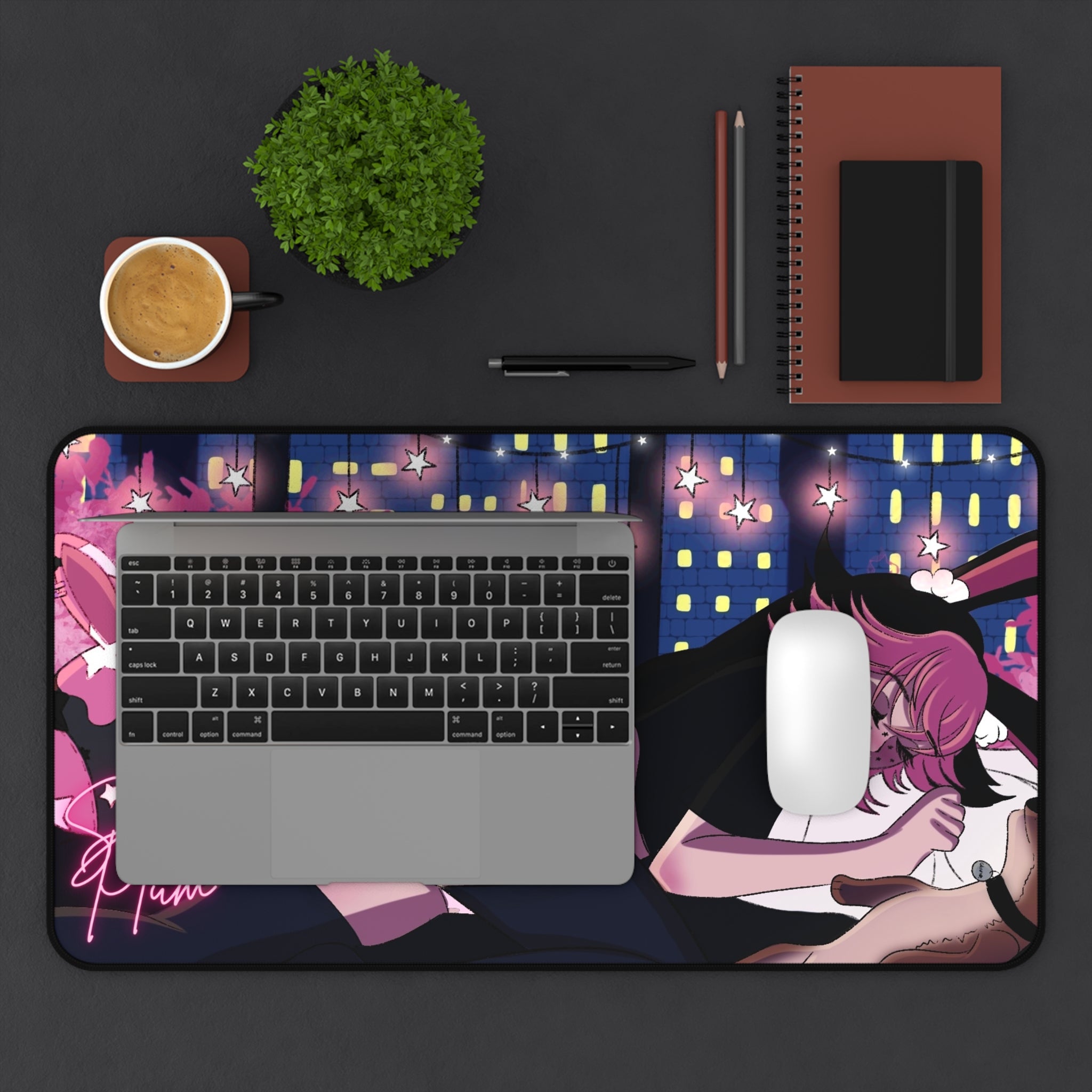 Solace Plum Sleeping Deskmat