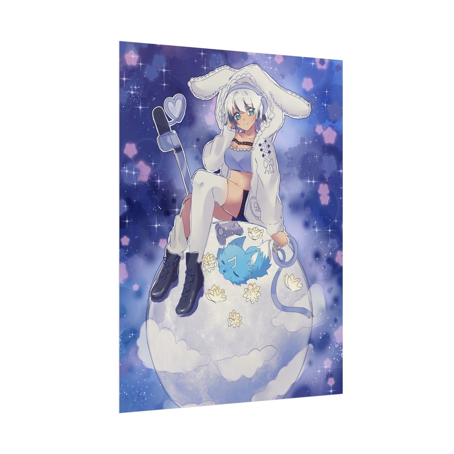 AshenMei Moon Poster