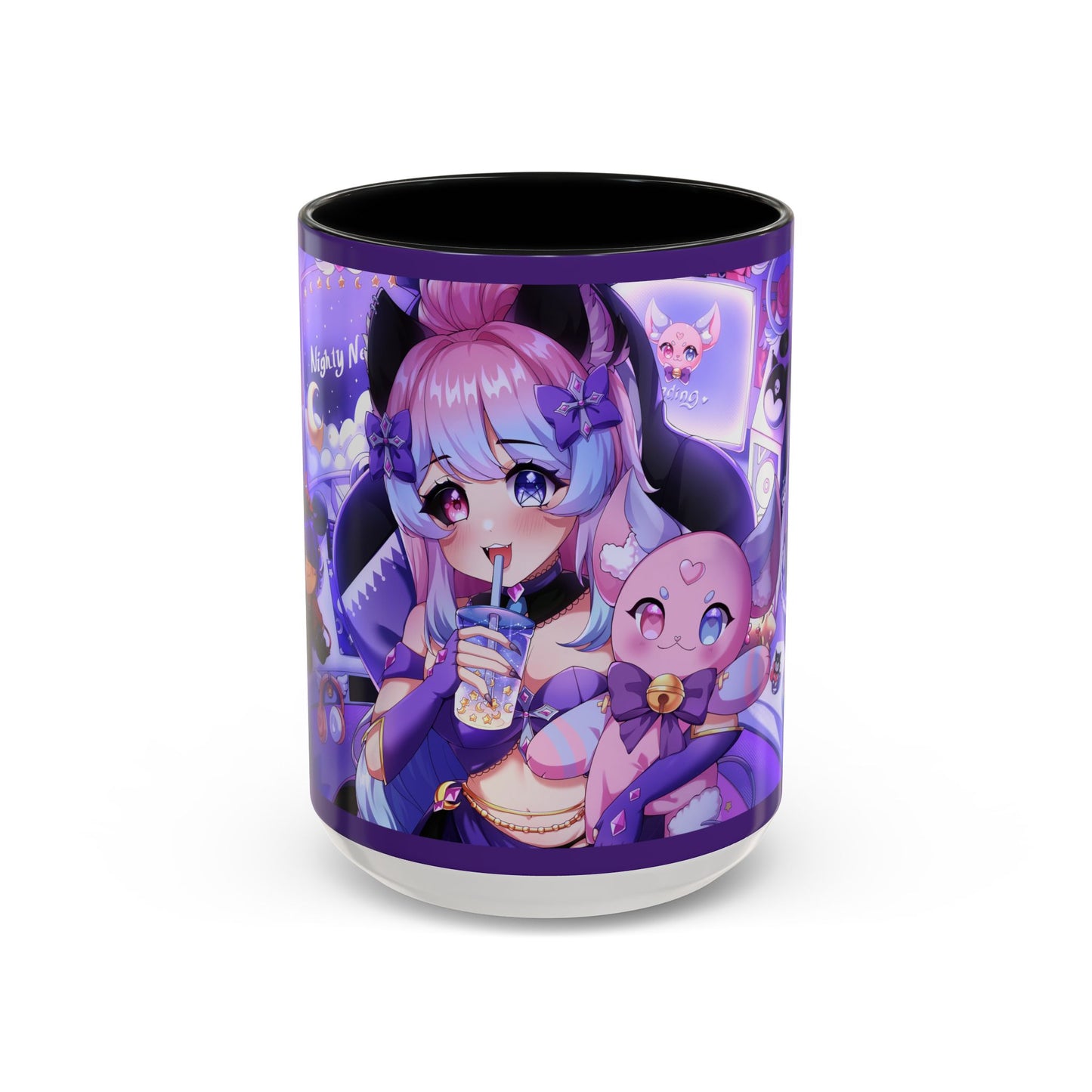 "Time To Stream!" Nighty Neko Mug