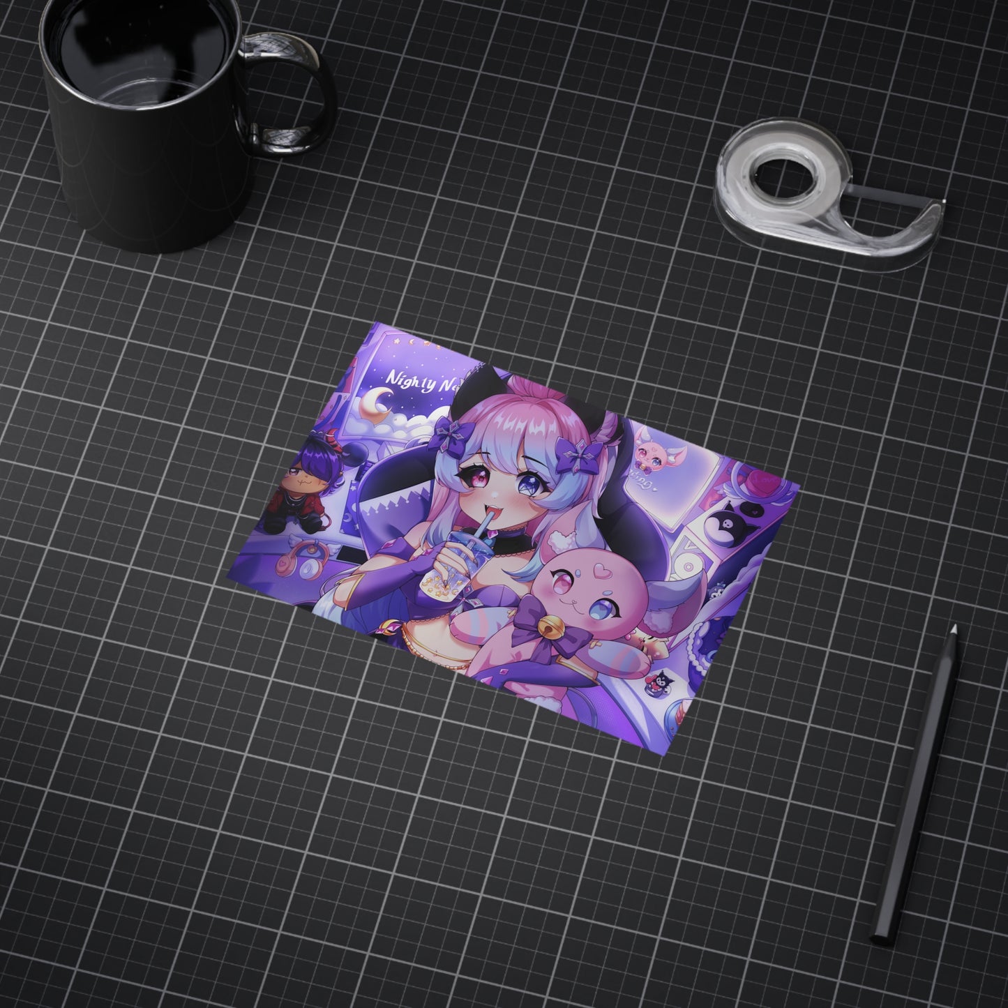 "Time to Stream!" Nighty Neko Print