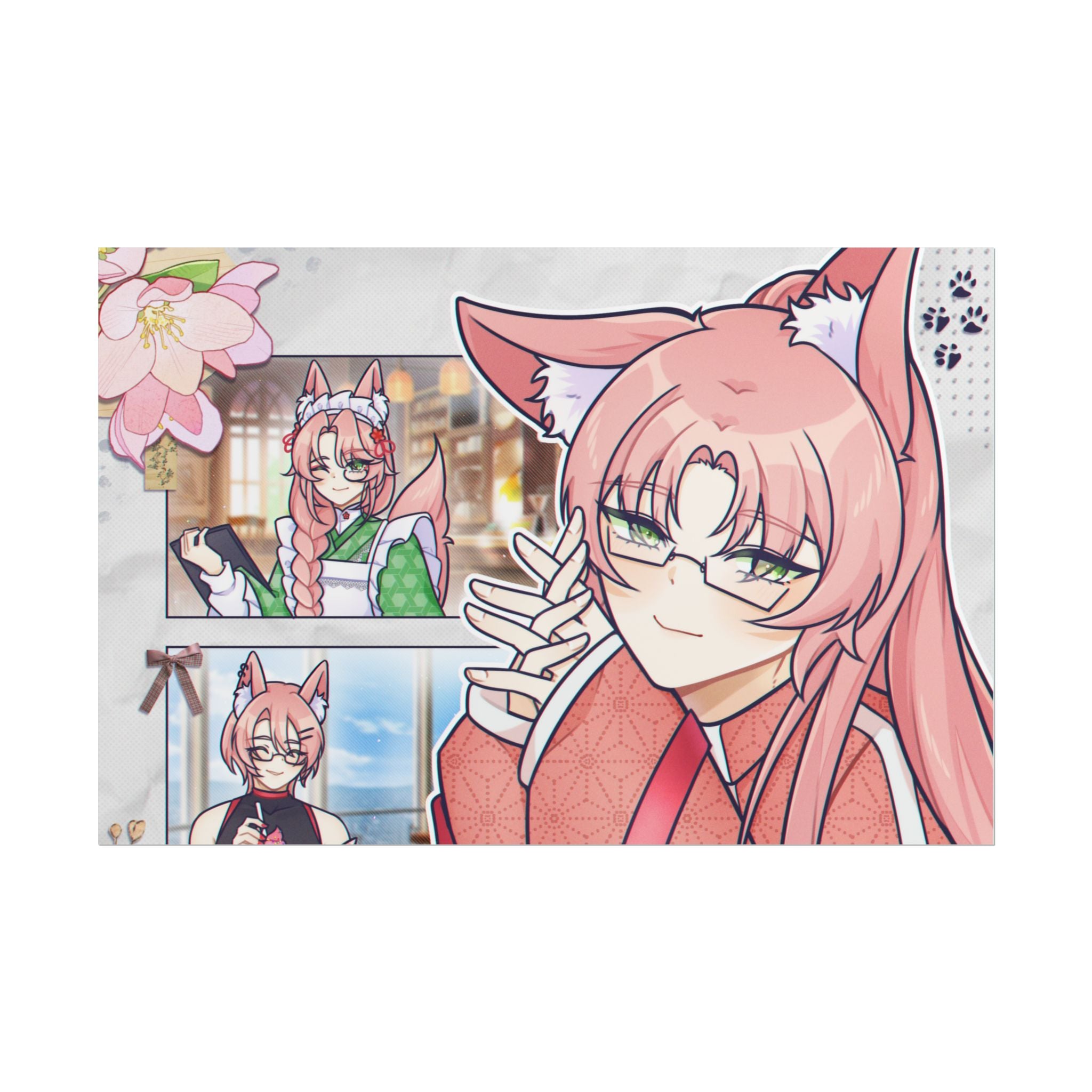 Minoru Koicha "Cafe Poses" Poster