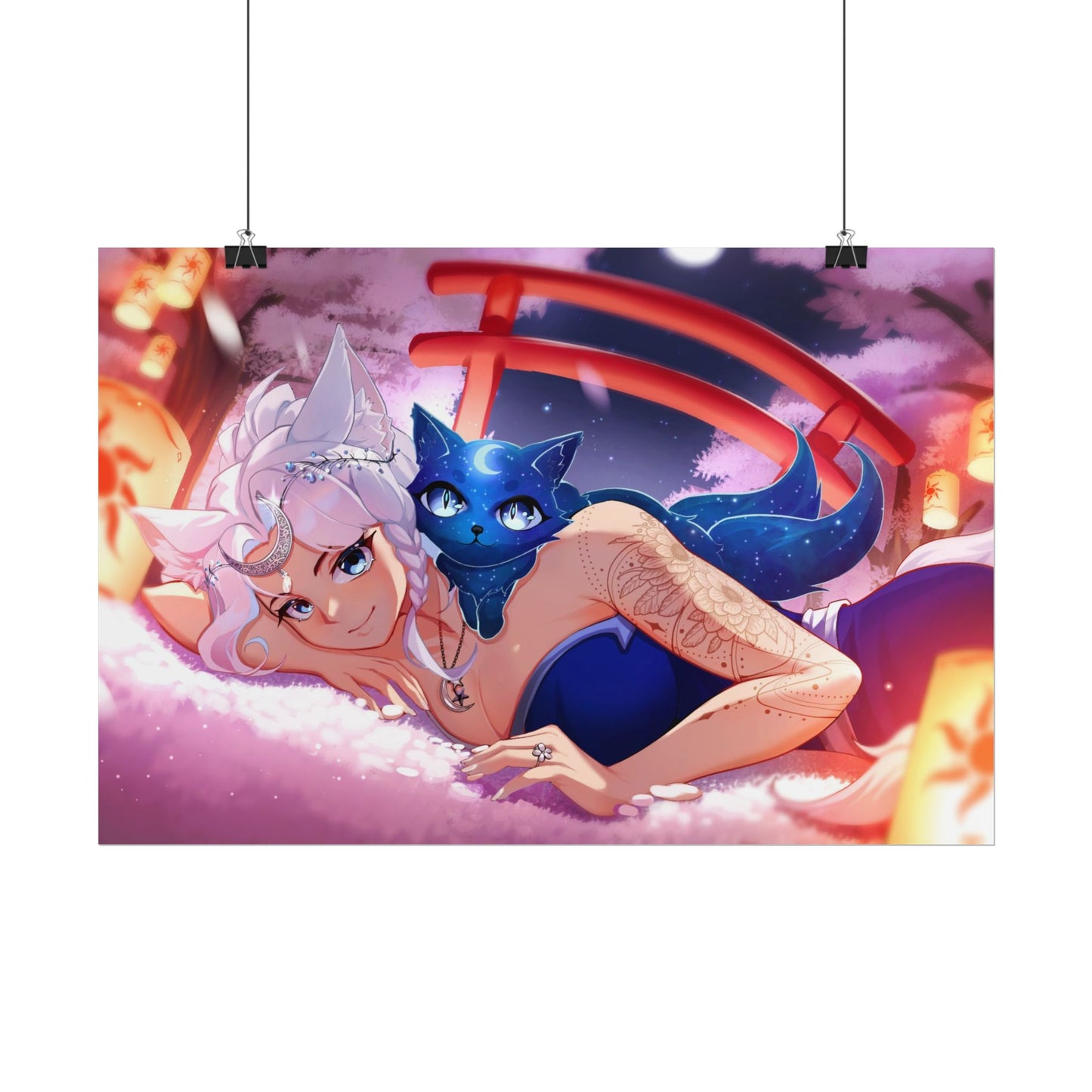 Reira Resting in Sakura Poster