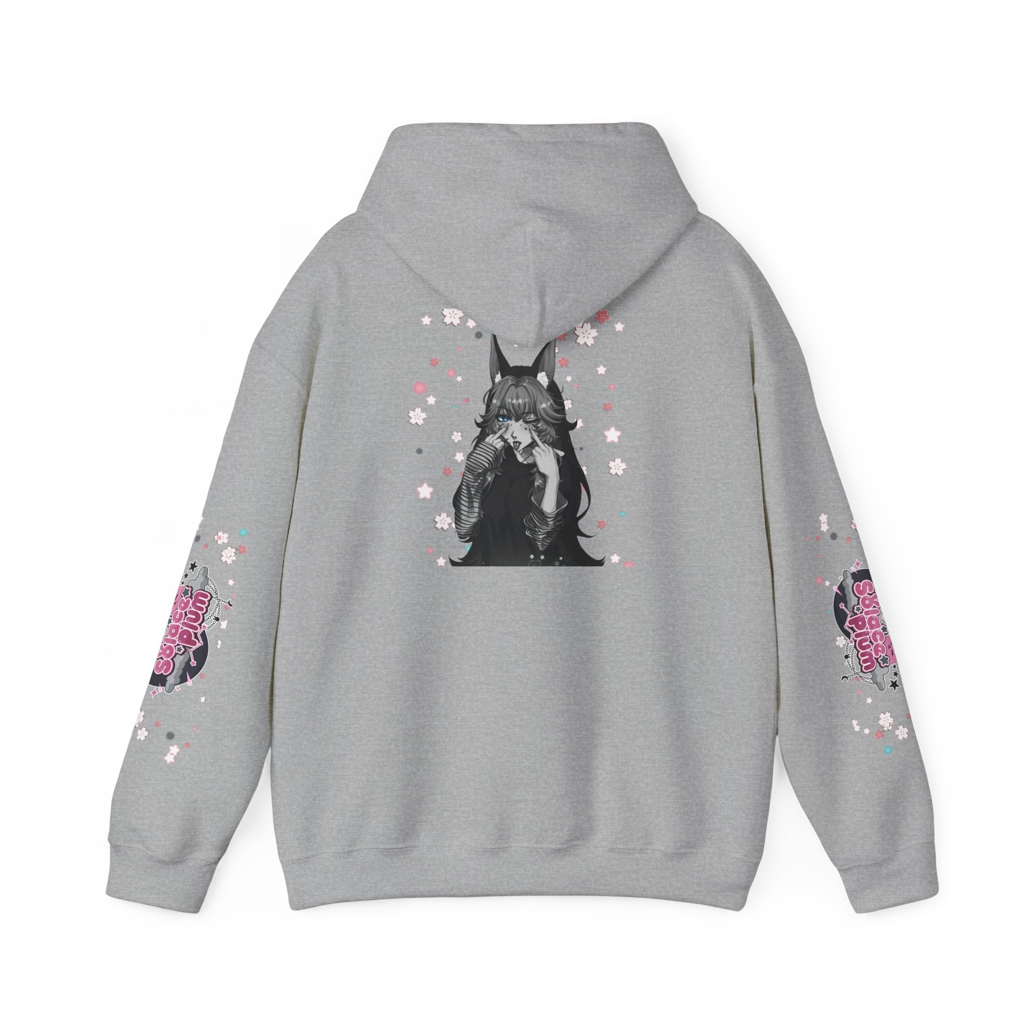 Solace Plum BW "Blep" Designer Hoodie