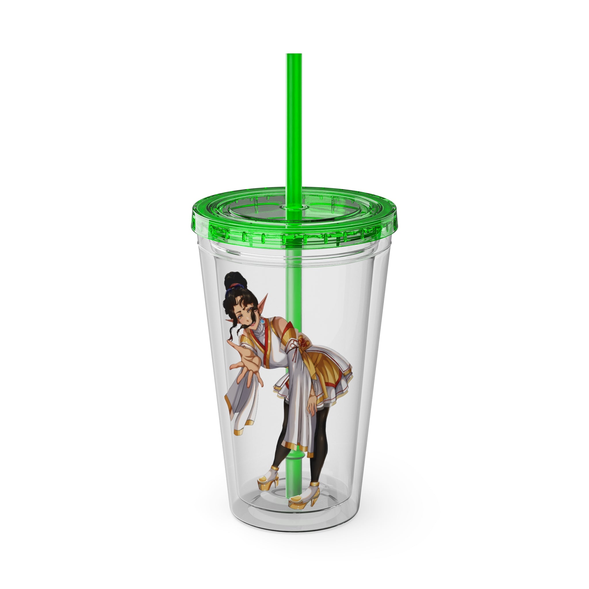 LadyKnightLynx "Reaching Out" Acrylic Tumbler