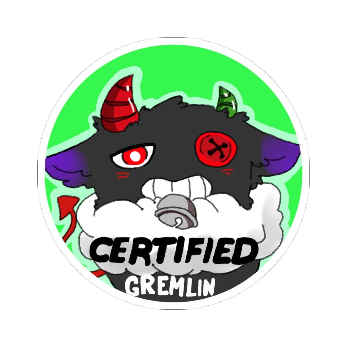 Misona "Certified Gremlin" Sticker