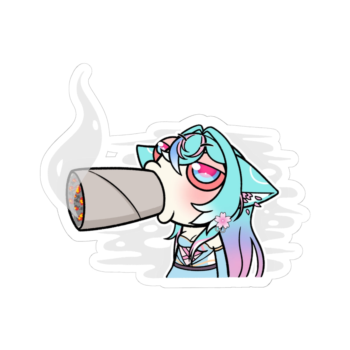 Eggie Weggie "Smoking" Sticker