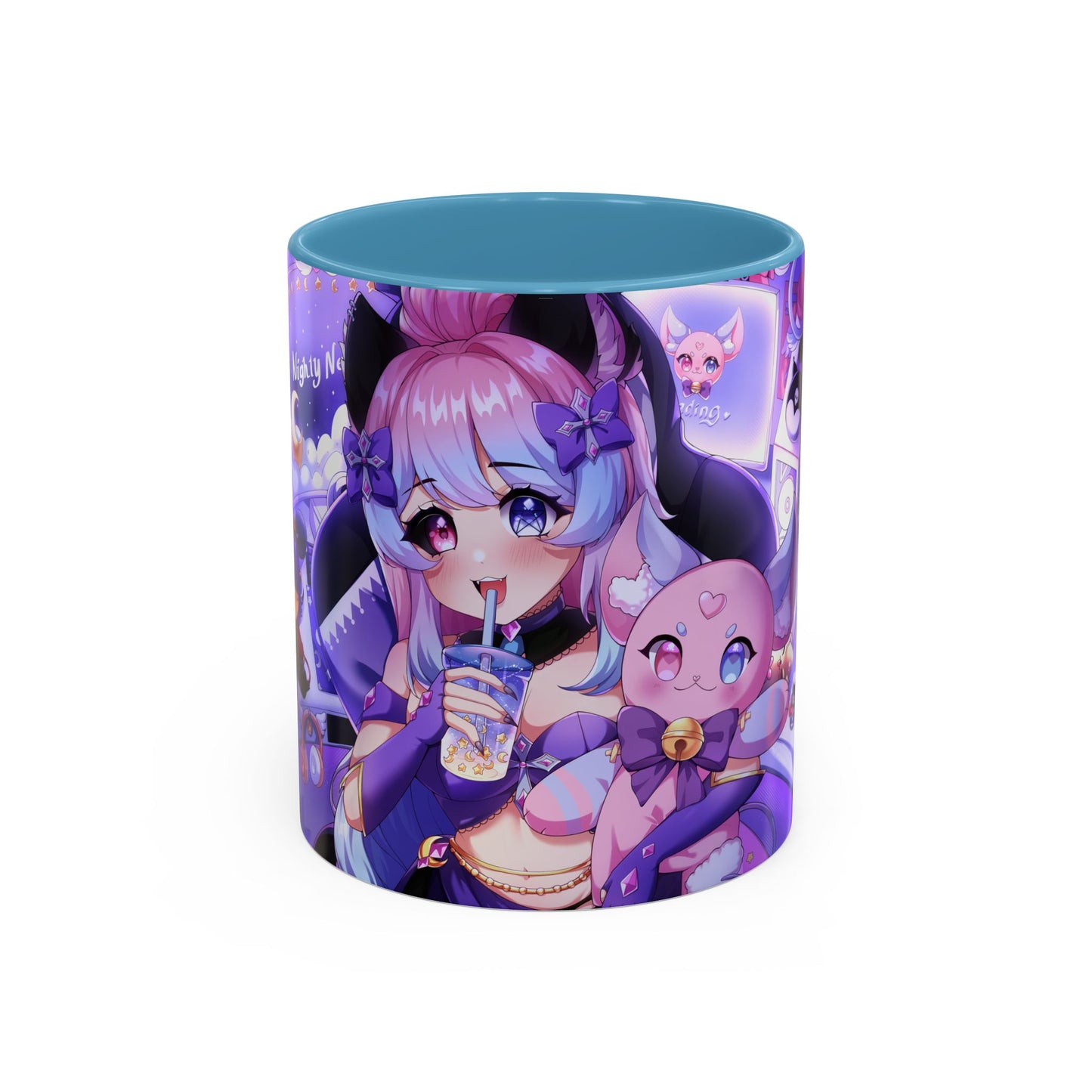 "Time To Stream!" Nighty Neko Mug