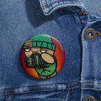 browntulstar "#BrownieVAL" Button Pin