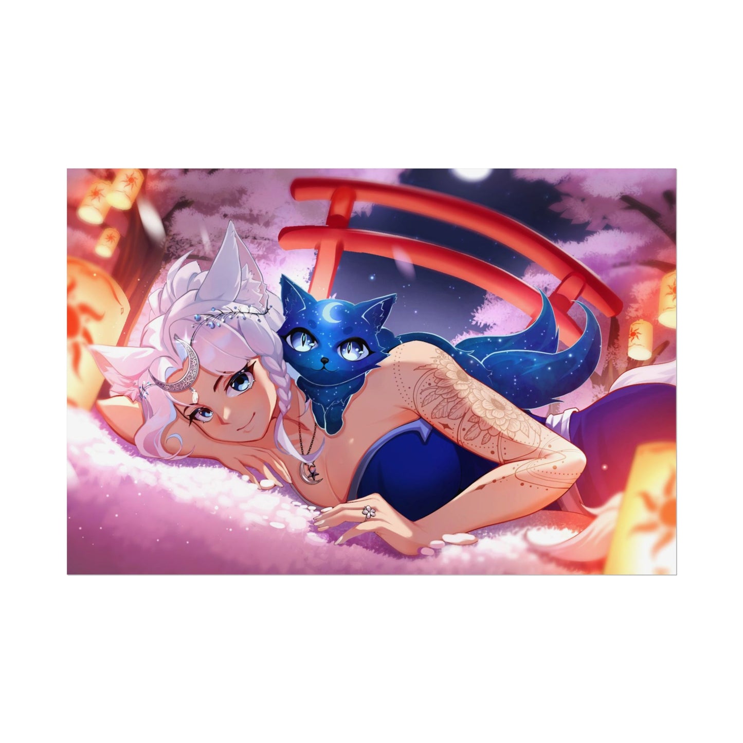 Reira Resting in Sakura Poster