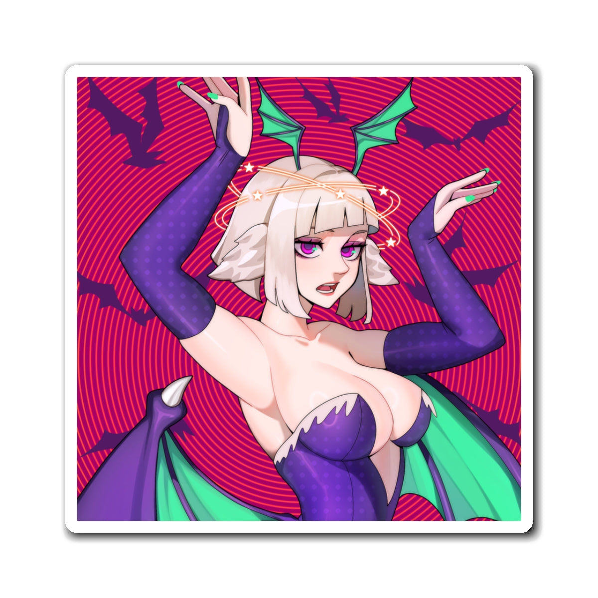 Bobamai "Devilish Pose" Magnet