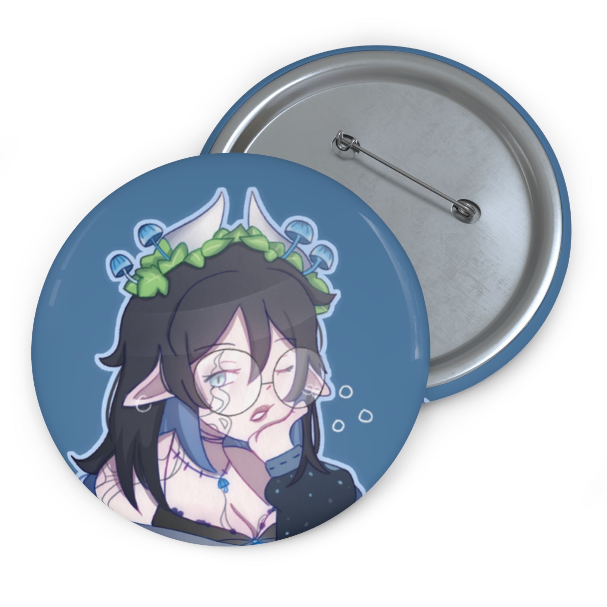 Mycena Xanh "As If" Button Pin