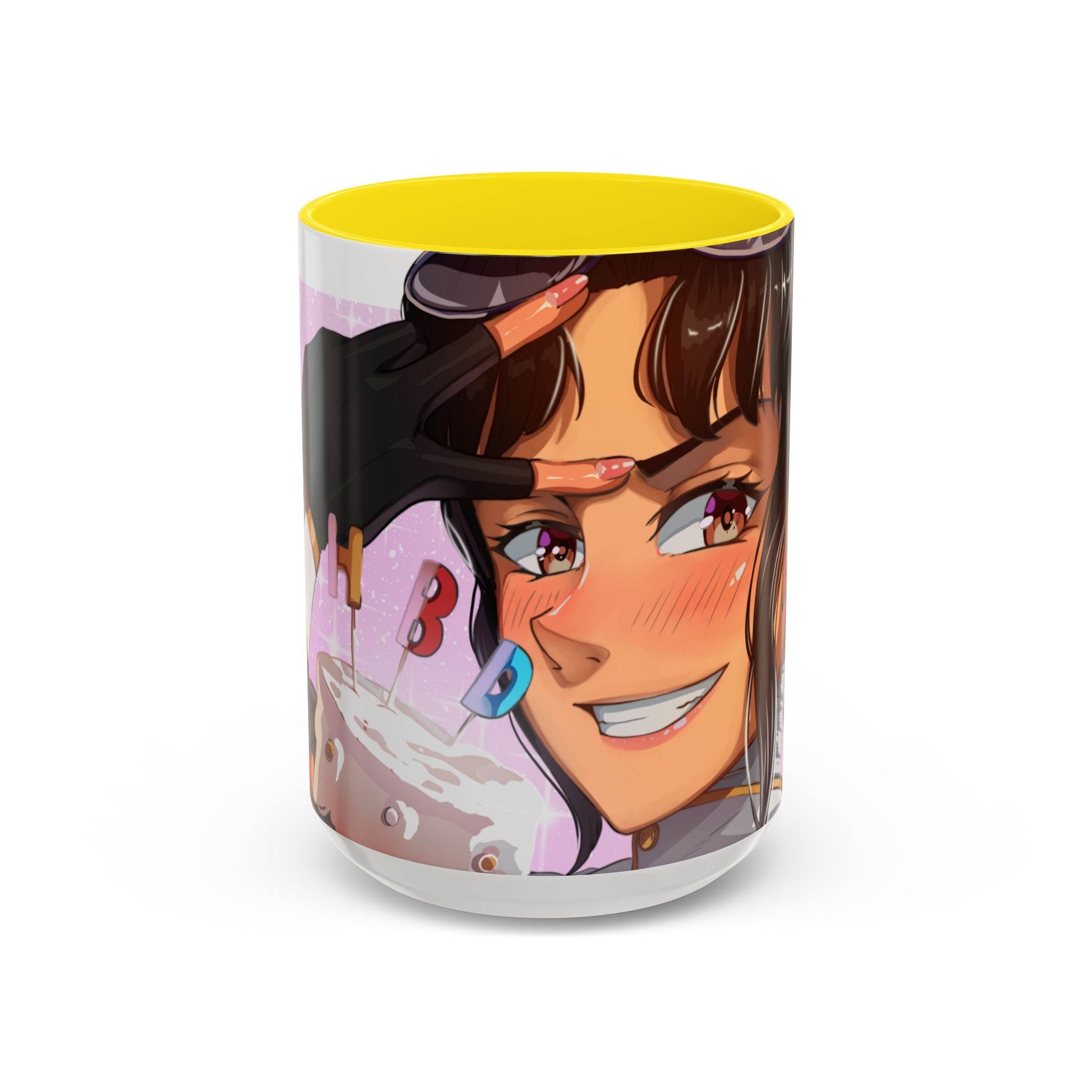 LadyKnightLynk "HBD" Accent Mug