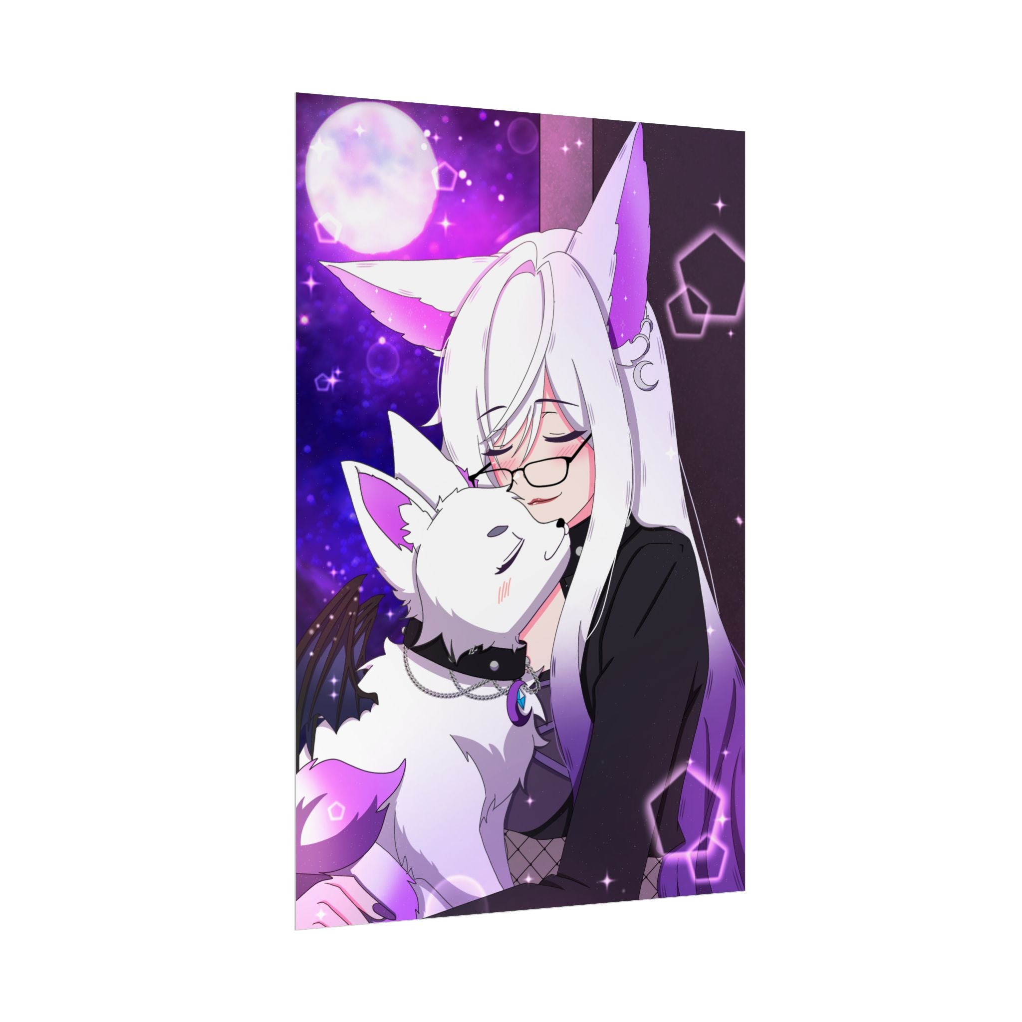 EepySpectre "Moonlit Hug" Poster