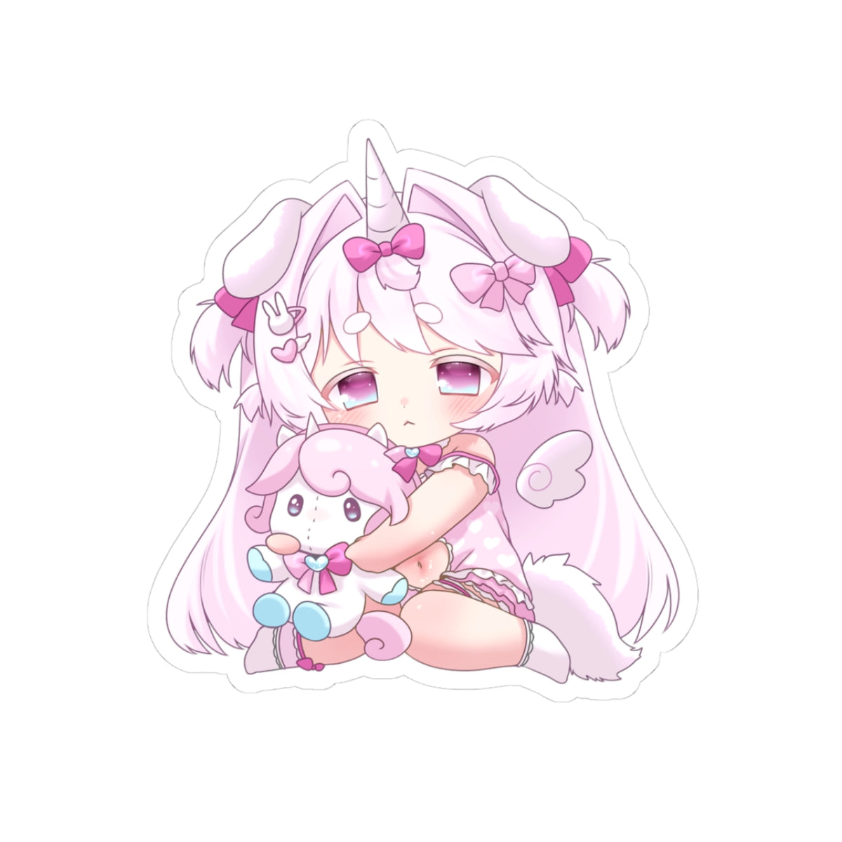 Unipuppy & Plushie Chibi Sticker Sticker