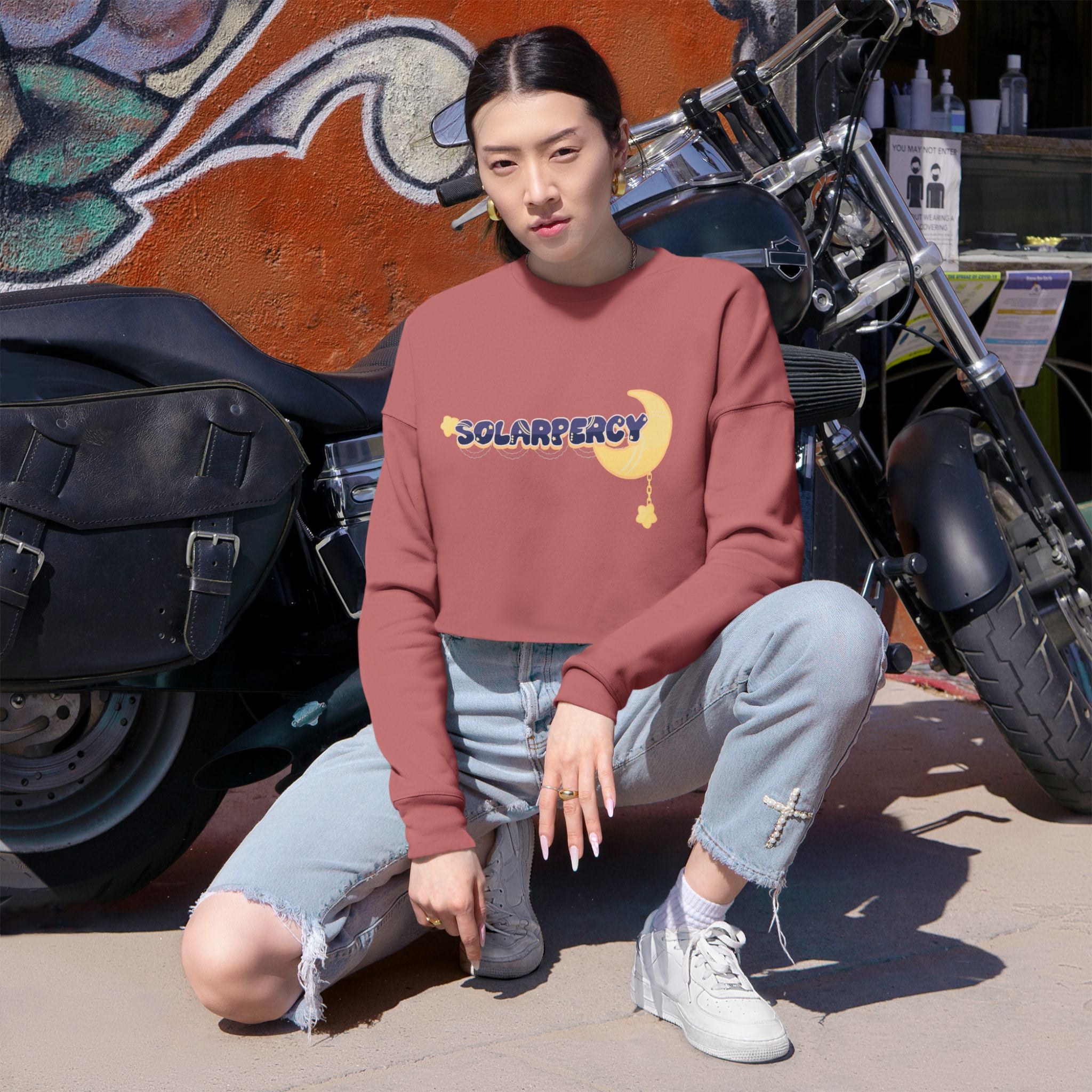 Solar Percy "Logo" Cropped Sweatshirt