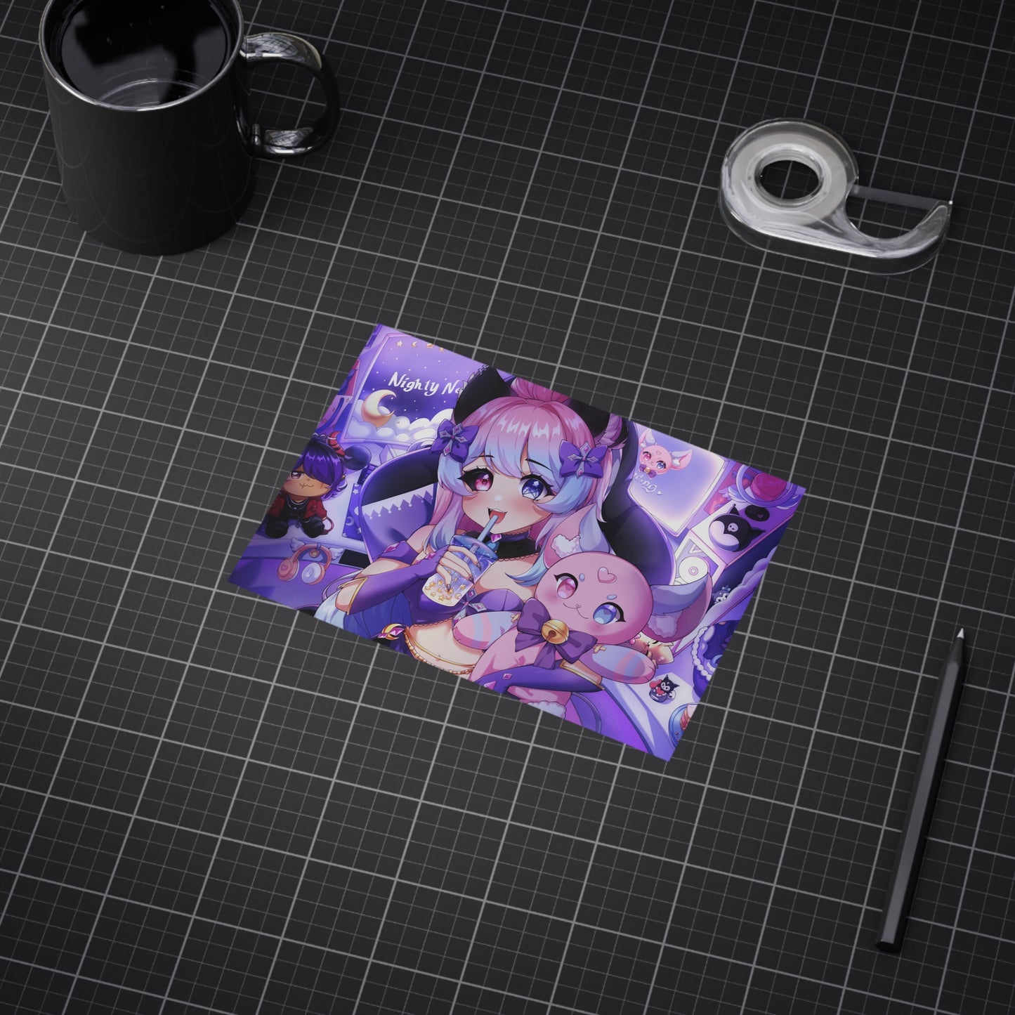 "Time to Stream!" Nighty Neko Print